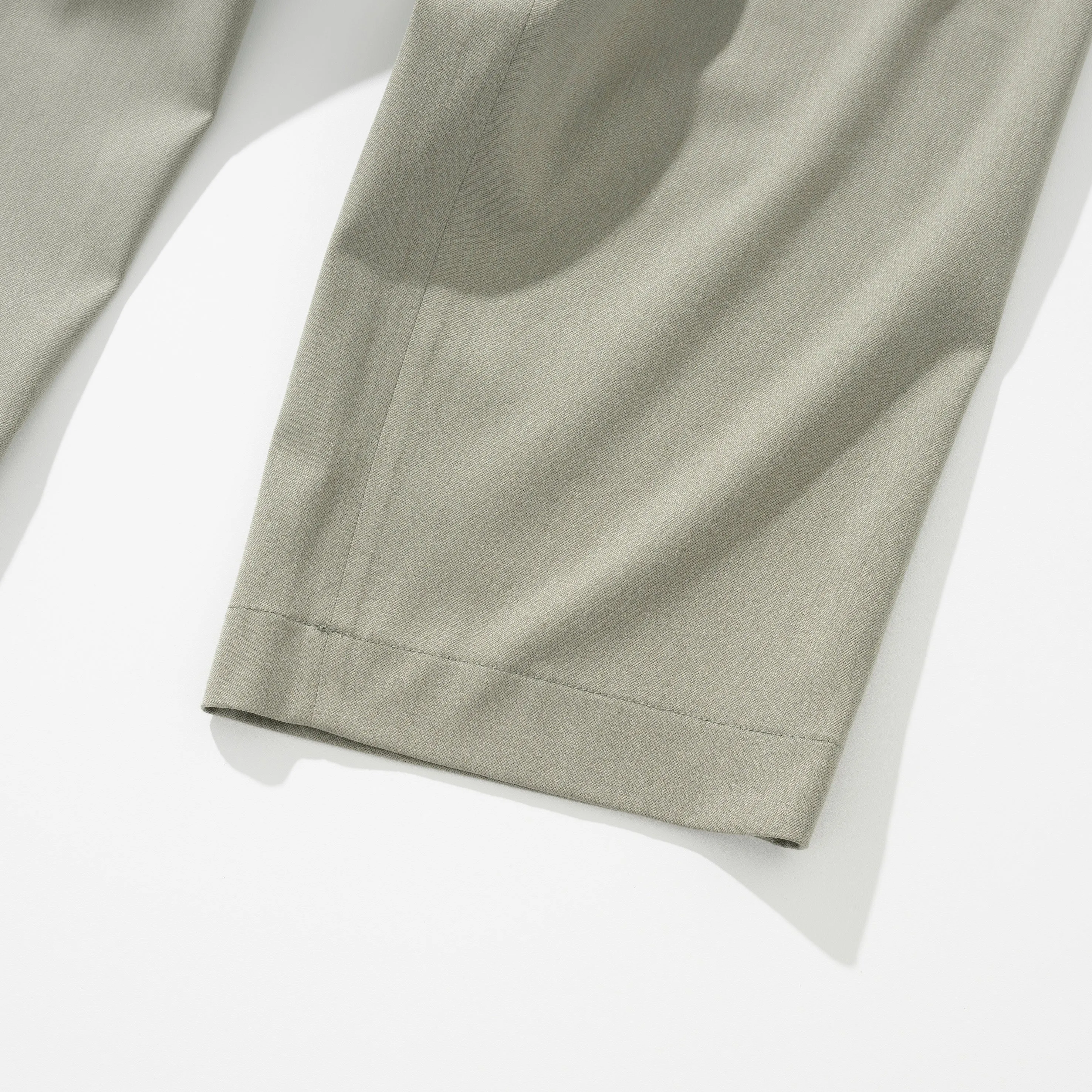 ONE TUCK BANDING SLACKS - SAGE GREEN