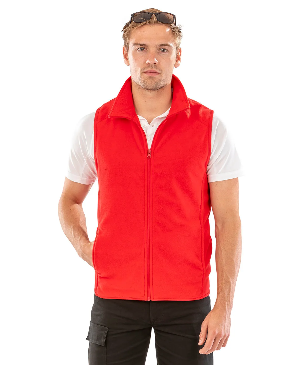 Orange - Core microfleece gilet