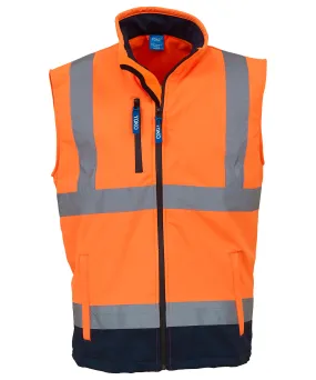 Orange/Navy - Hi-vis softshell gilet (HV006)