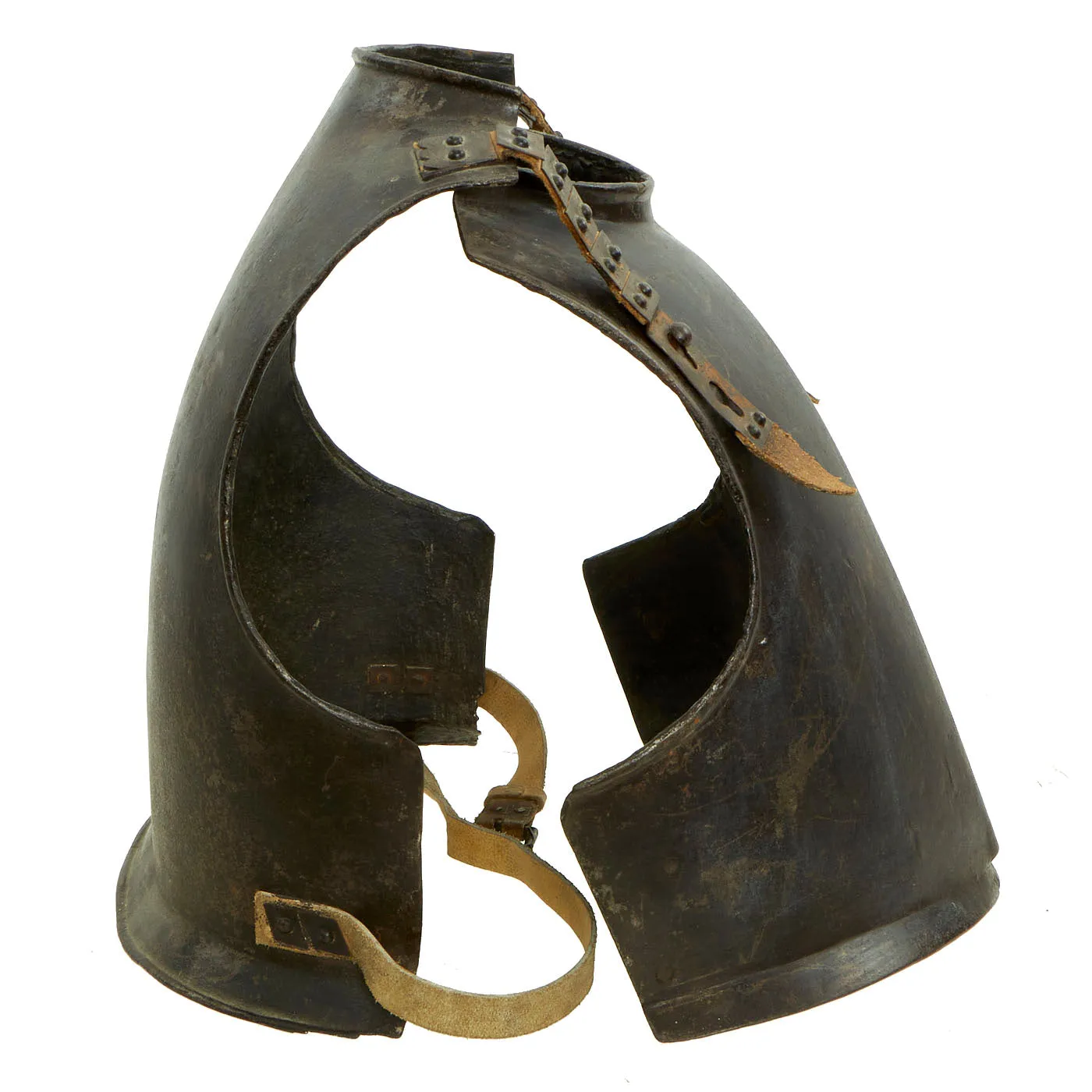 Original British 17th Century English Civil War Harquebusier Cavalry Half Armor Set With Sword - Circa 1640