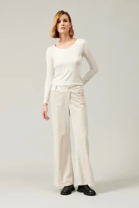 Palazzo Corduroy Trousers - Sand