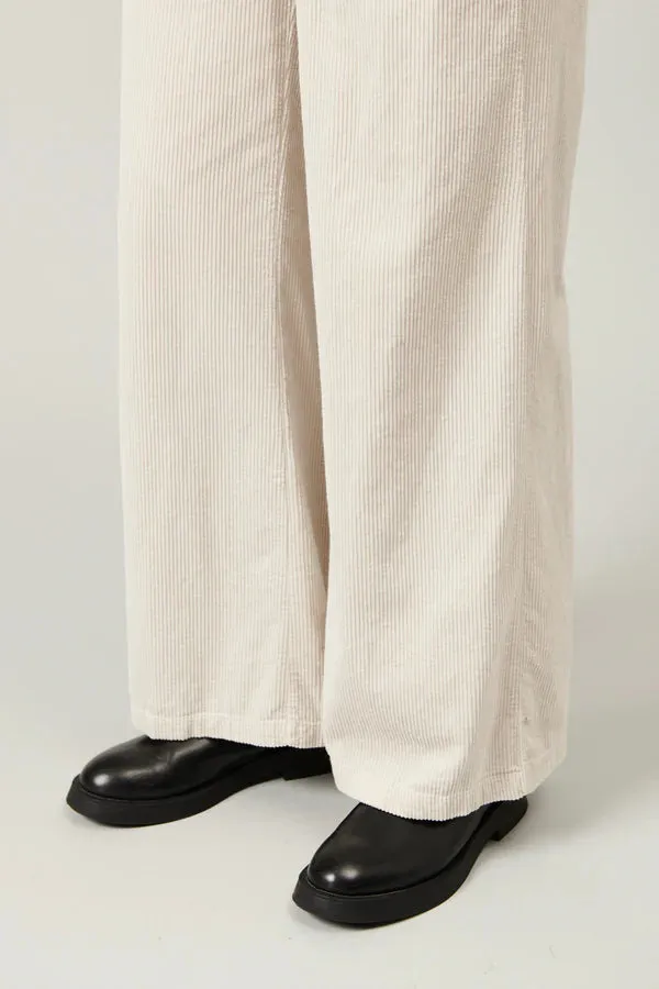 Palazzo Corduroy Trousers - Sand