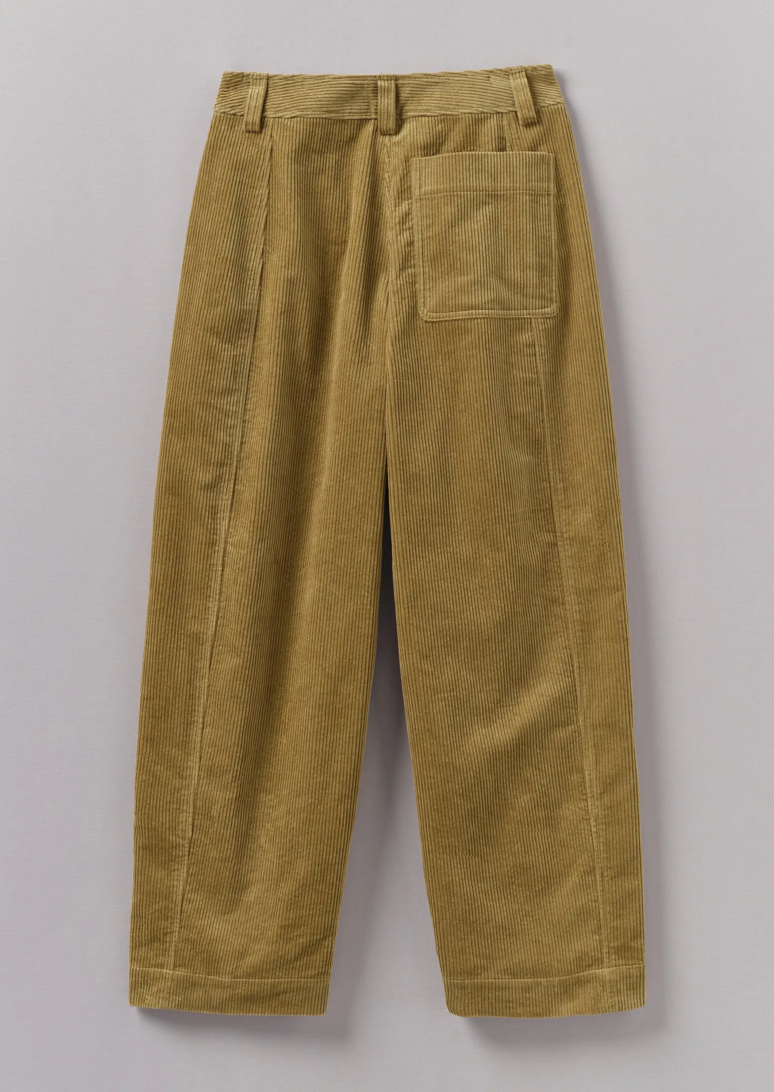 Panelled Organic Cord Pants | Golden Sand