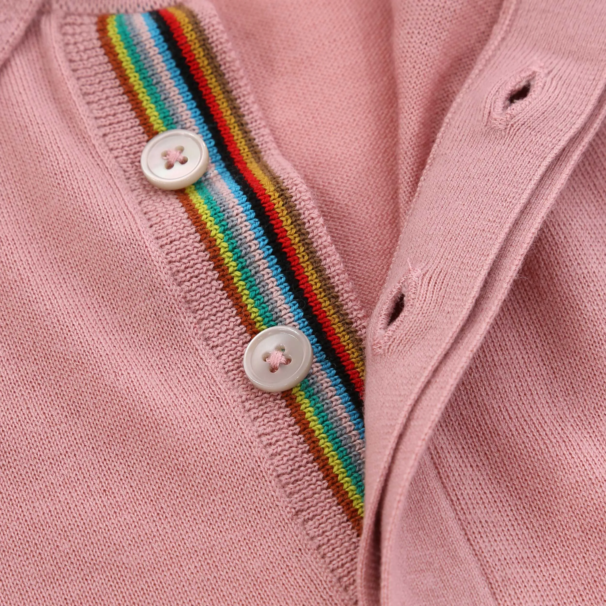 Paul Smith Sweater SS Polo in Pink