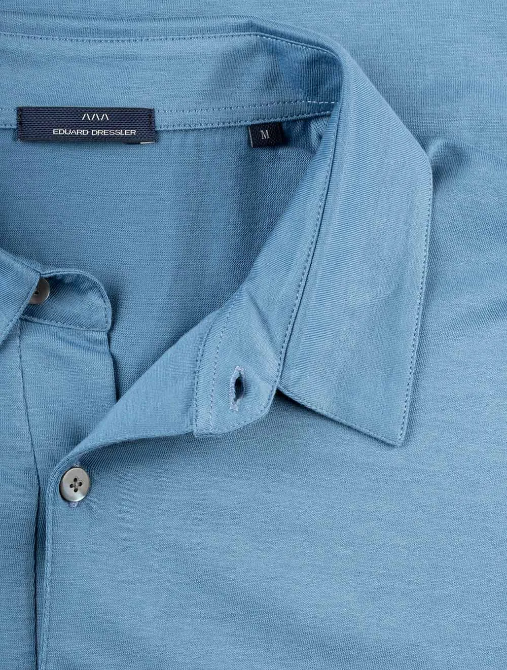 Pima Cotton Polo Shirt Blue