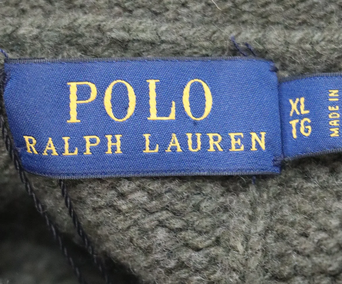 Polo Olive Green Wool & Cashmere Sweater sz 6