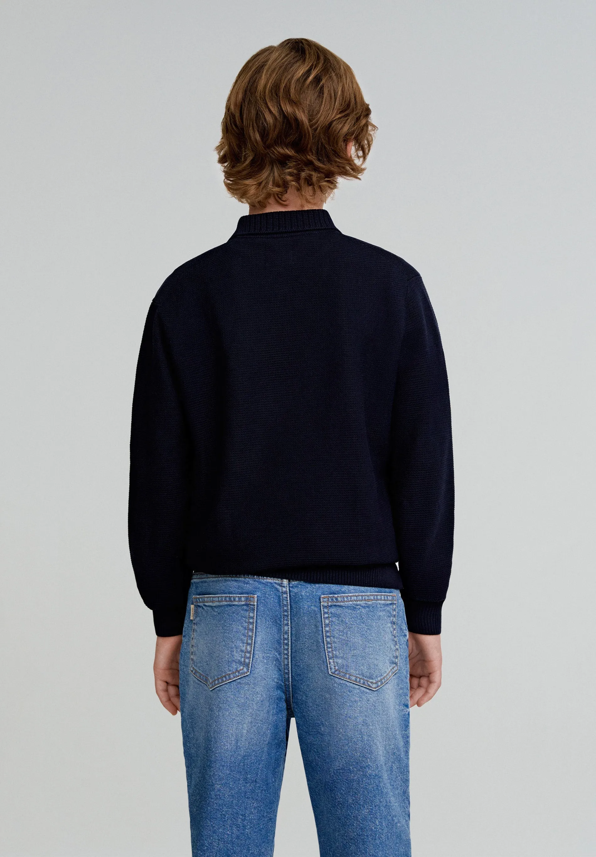 POLO SHIRT-STYLE SWEATER