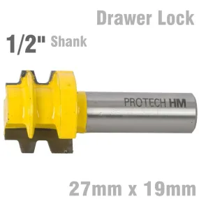 PRO-TECH DRAWER LOCK 27MM X 19MM  1/2' SHANK KP530411