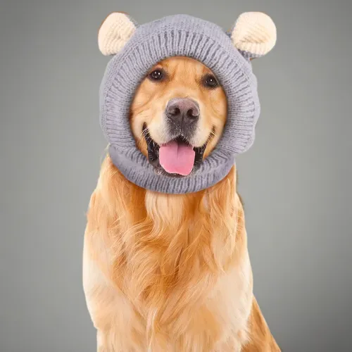 Quiet Dog Ear Muffs for Winter Warmth