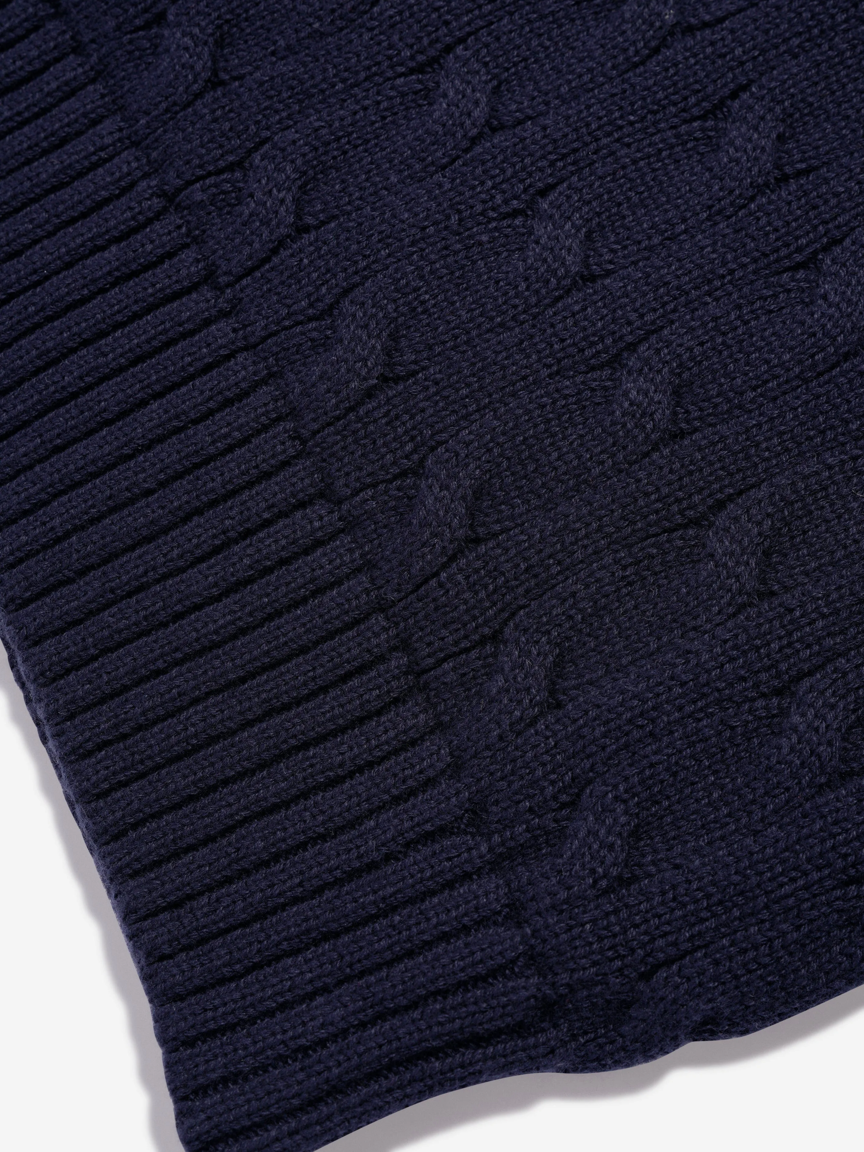 Ralph Lauren Boys Cable Knit Sweater in Navy