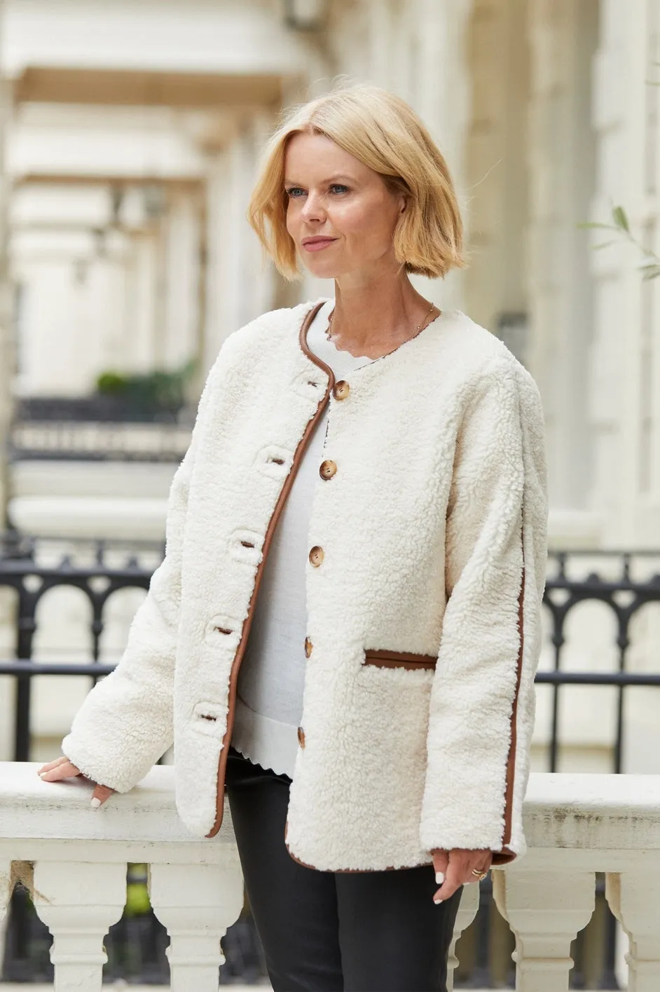 Sabina Borg Coat - Ecru