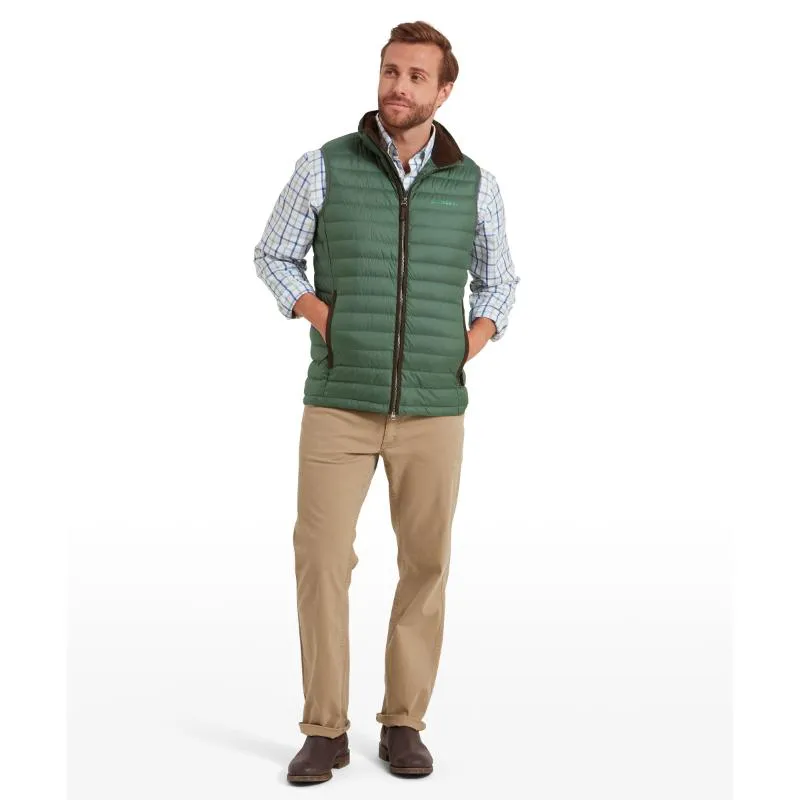 Schoffel Bowden Down Mens Gilet - Pine Green