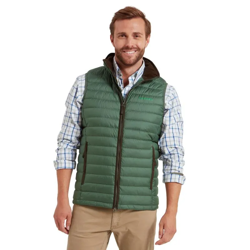 Schoffel Bowden Down Mens Gilet - Pine Green