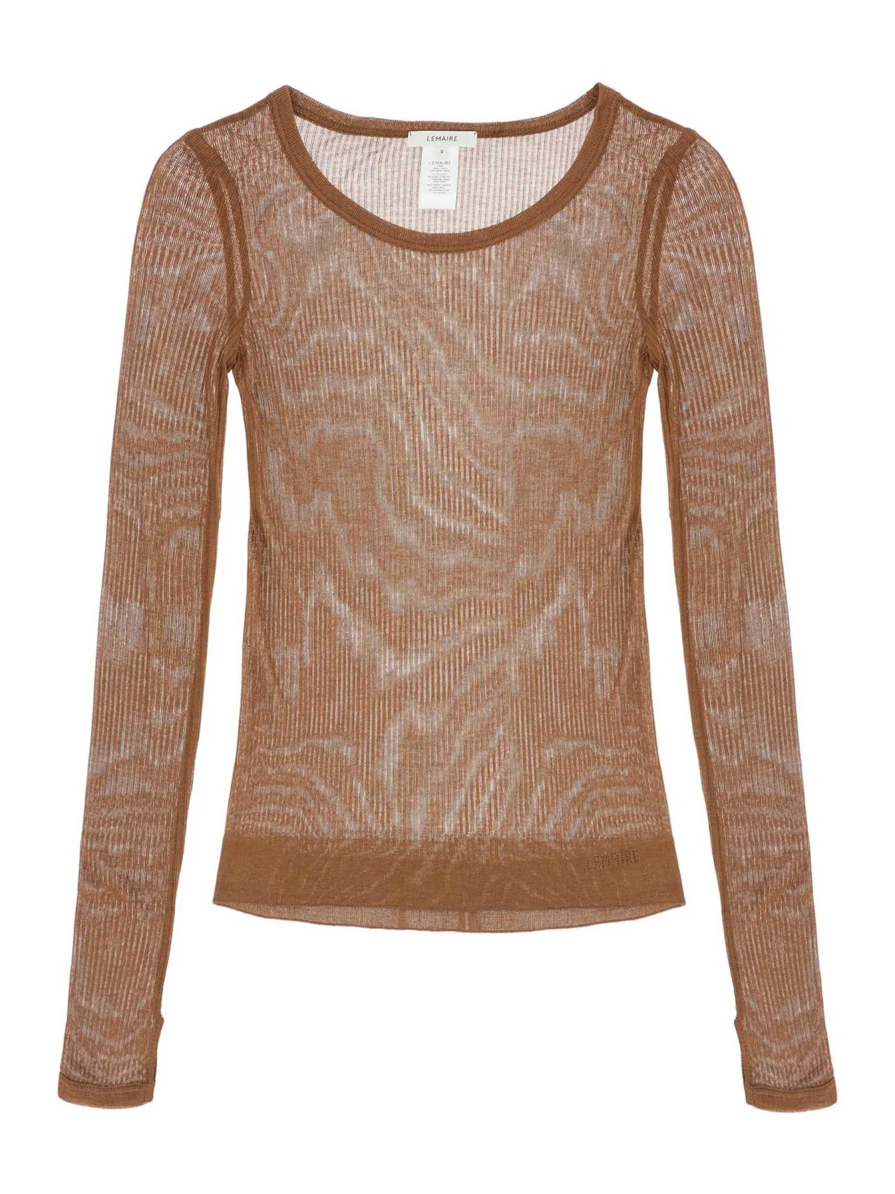 Seamless Ribbed Knit Sweater