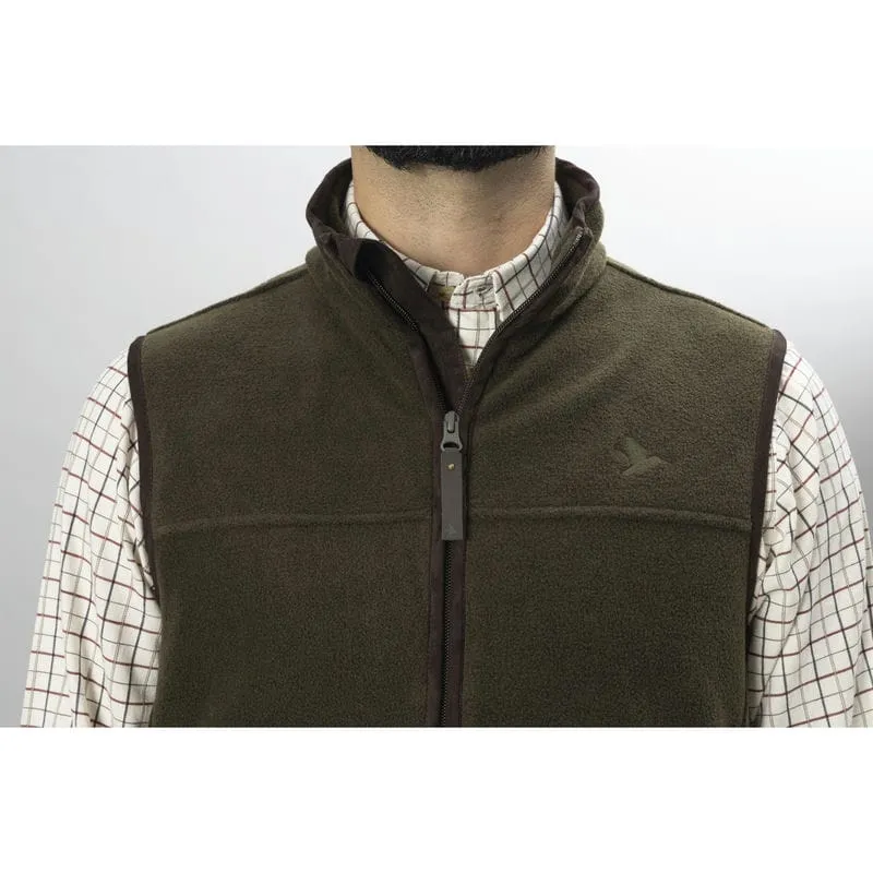 Seeland Woodcock Earl Mens Fleece Gilet - Pine Green Melange