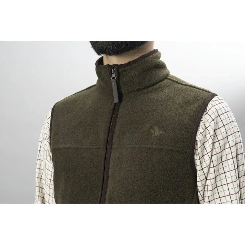 Seeland Woodcock Earl Mens Fleece Gilet - Pine Green Melange