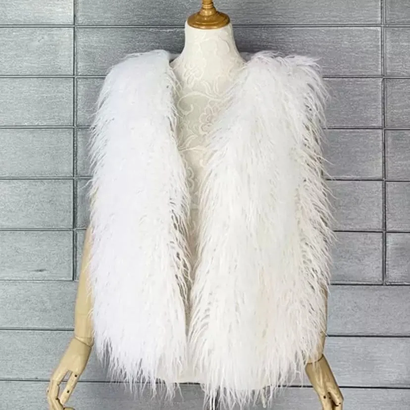 Shaggy Mongolian Faux Fur Gilet