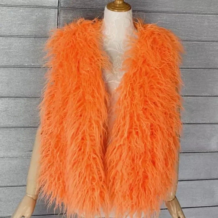 Shaggy Mongolian Faux Fur Gilet