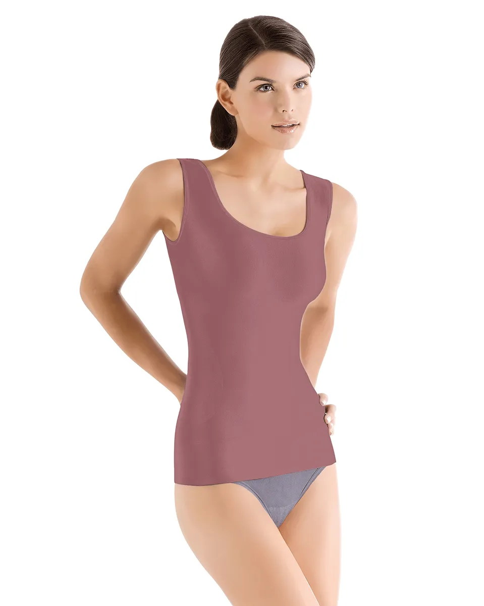 Siluet Seamless Shaper Tank - Blanco / Nova Piel