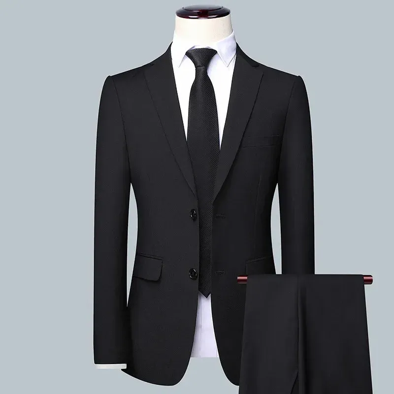 Slim Fit 3-Piece Men's Suit – High-Quality Blazer, Waistcoat & Trousers for Business, Job Interviews, and Elegant Occasions