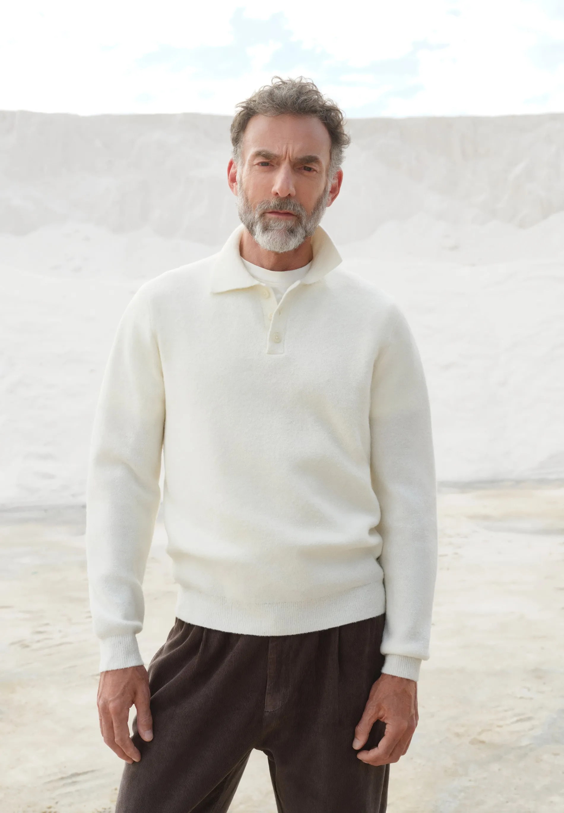 SOFT TOUCH POLO SHIRT-STYLE SWEATER