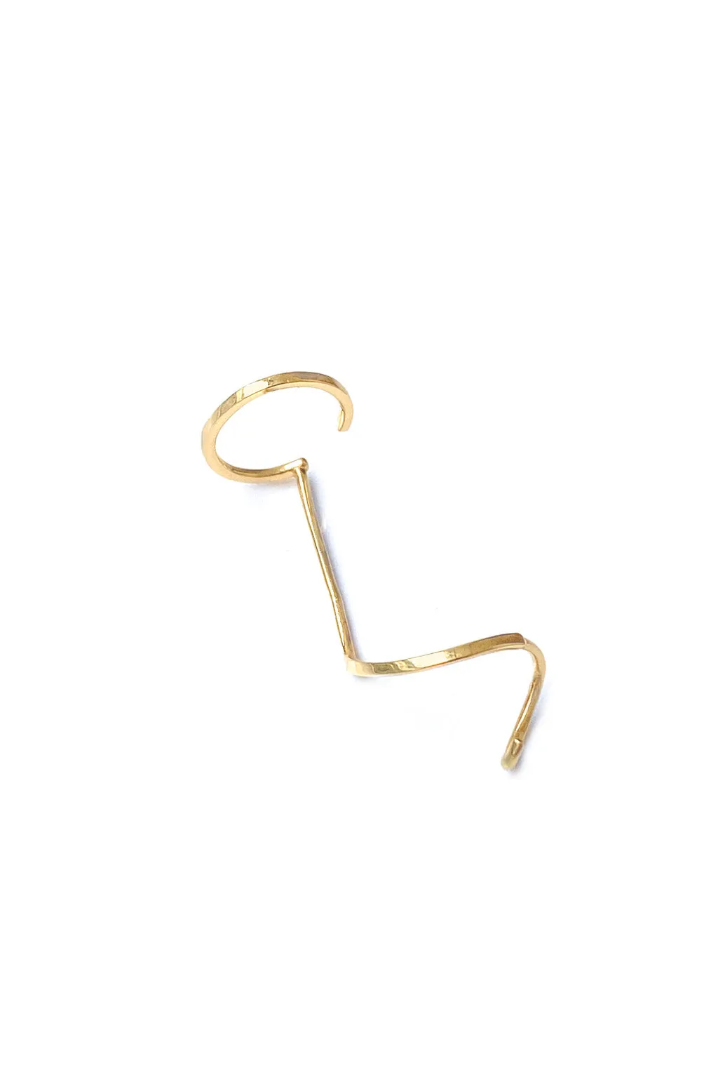 Squared Light Bangles gold earring