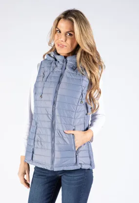 Striped Lined Gilet