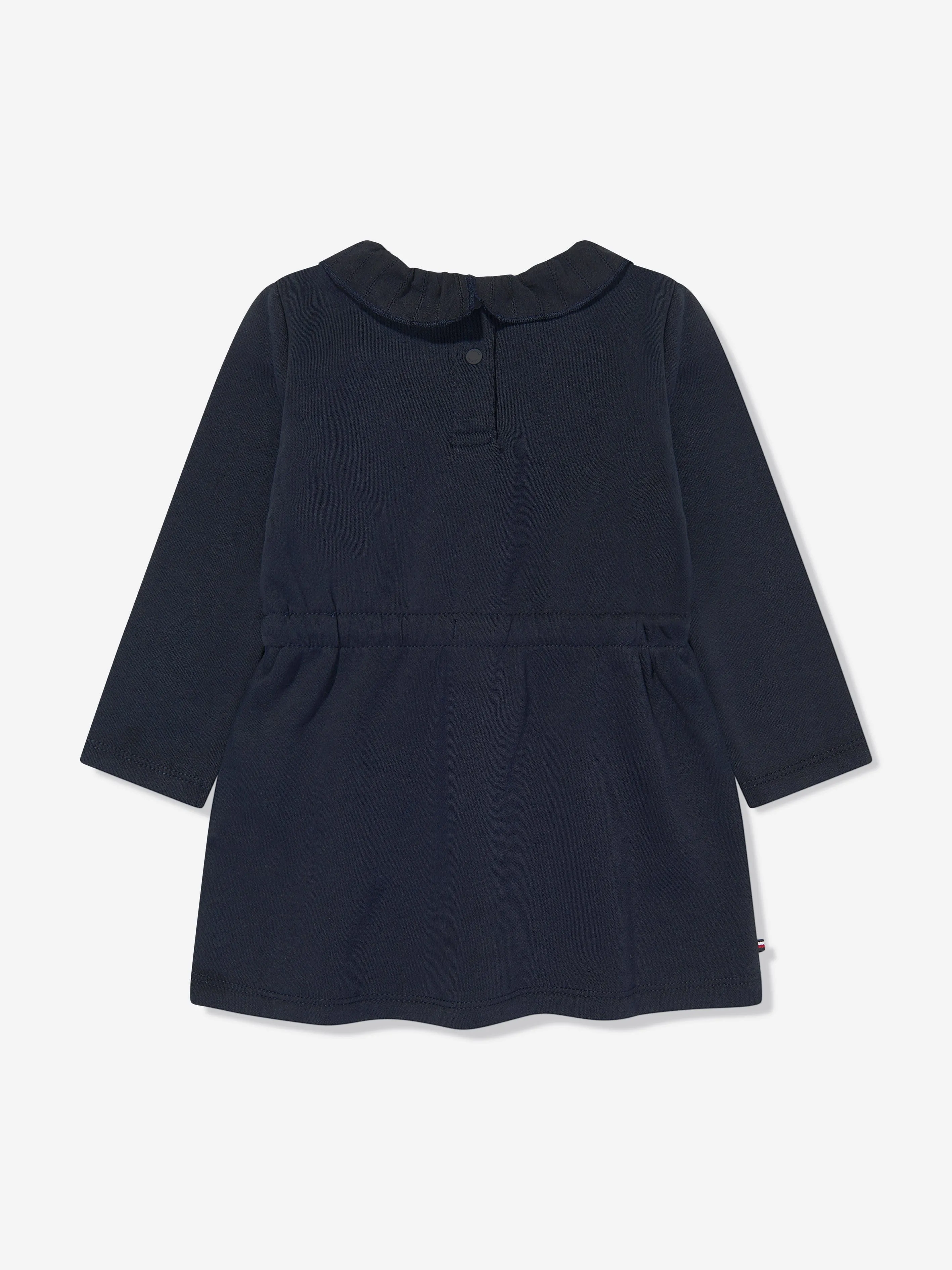 Tommy Hilfiger Baby Girls Lace Collar Dress in Navy