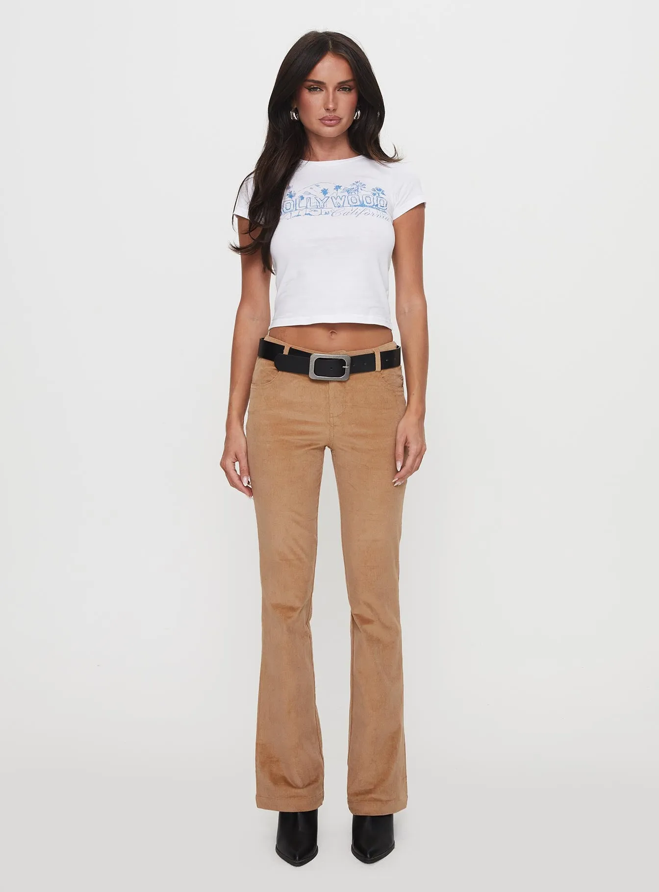 Troubadour Low Waist Jeans Tan