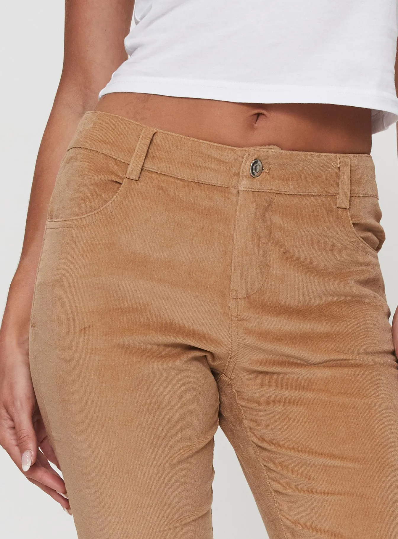 Troubadour Low Waist Jeans Tan