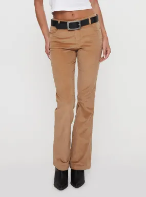 Troubadour Low Waist Jeans Tan