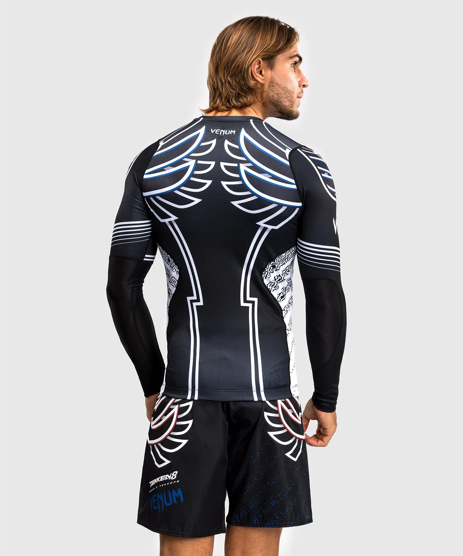 Venum x TEKKEN 8 - Jin Kazama Rashguard - Blue/Black/White