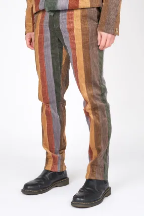 Vertical Paneled Corduroy Pants