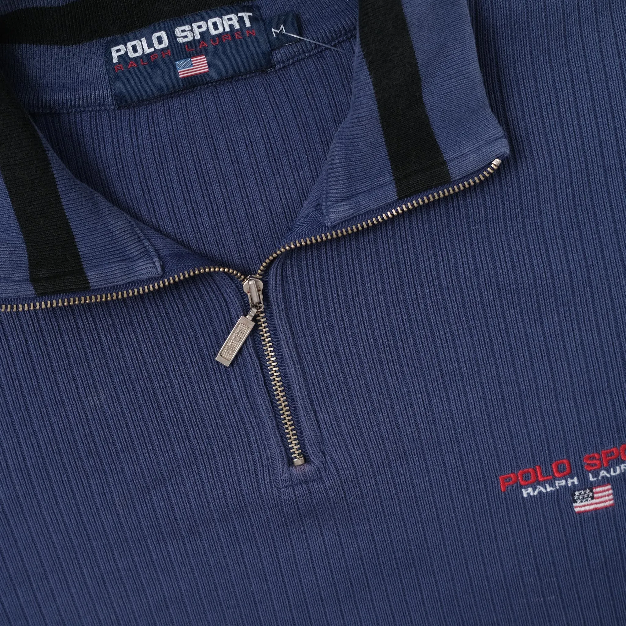 Vintage Polo Sport Q-Zip Sweater Medium