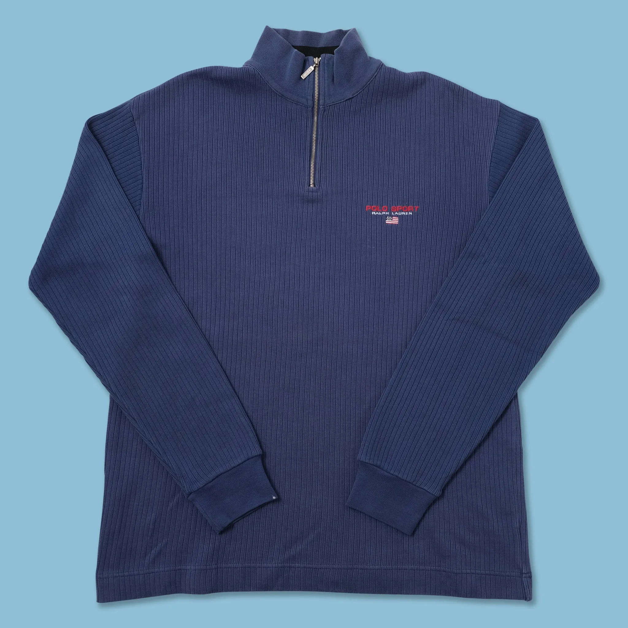 Vintage Polo Sport Q-Zip Sweater Medium