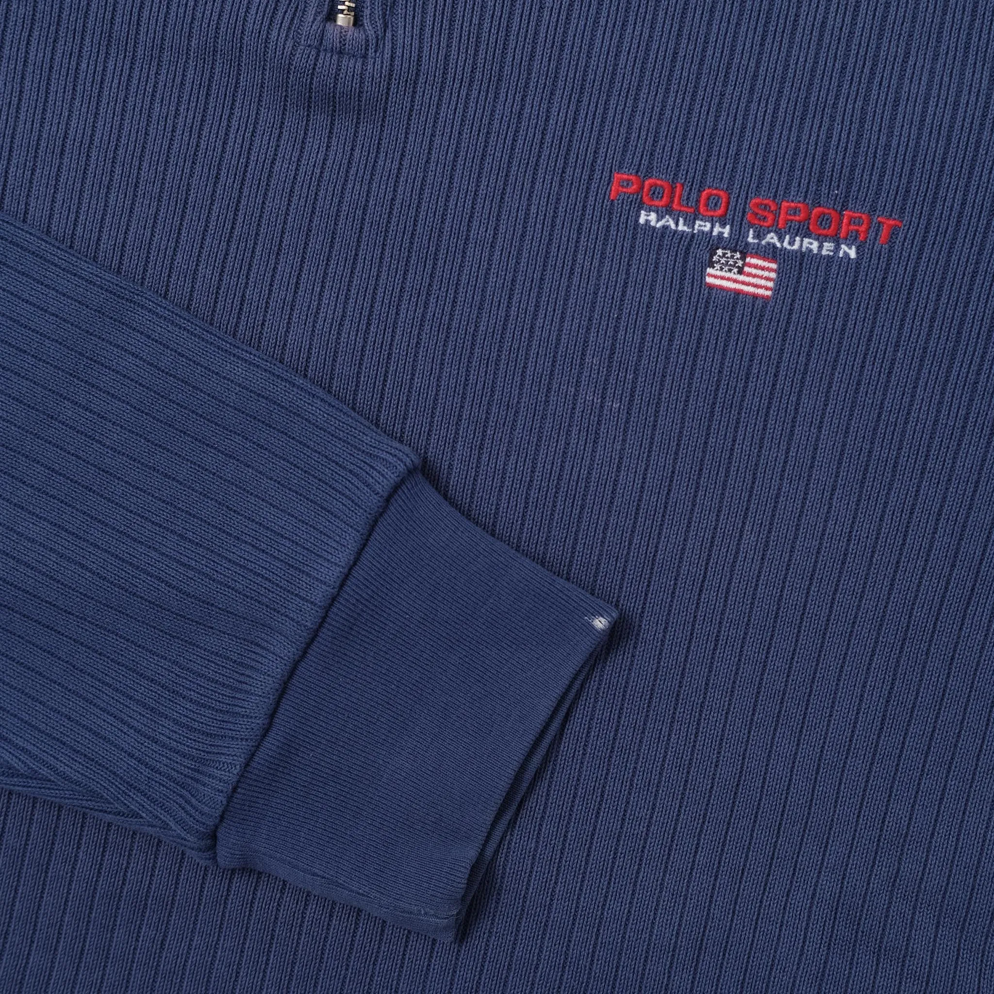 Vintage Polo Sport Q-Zip Sweater Medium