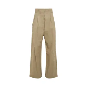 Wide Leg Trousers in Coriander