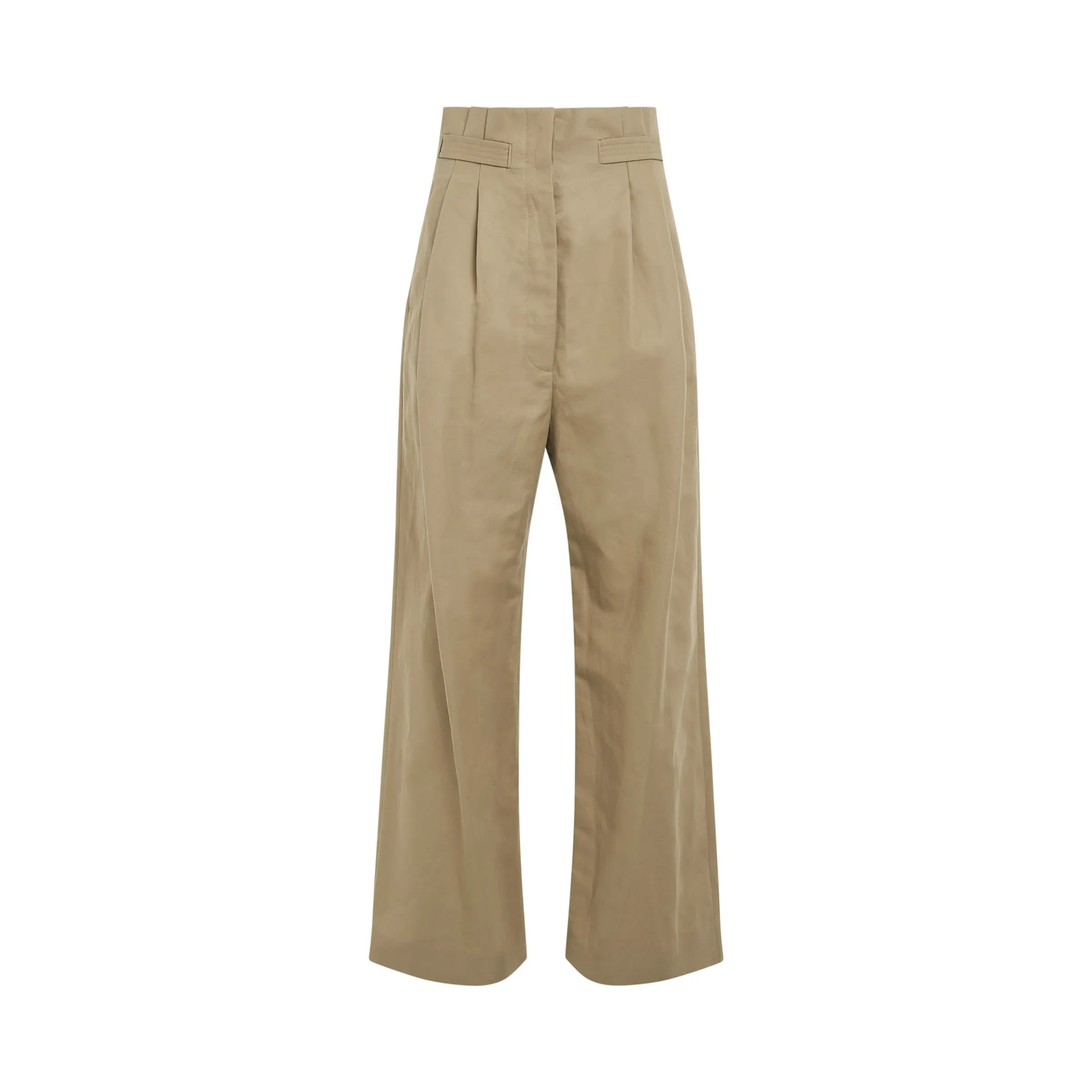 Wide Leg Trousers in Coriander