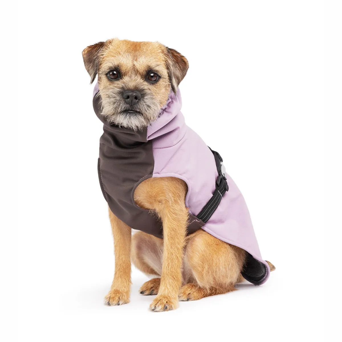 Winter Paw Fleece Dog Coat Lilac