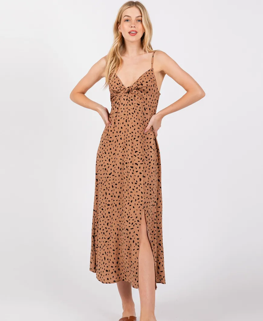 Wren Midi Brown Dress