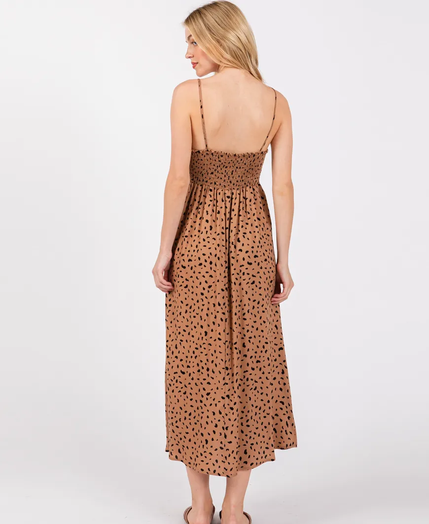 Wren Midi Brown Dress