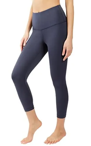 Yogalicious High Waist Ultra Soft Lightweight Capris - Celestial Navy Lux - XS